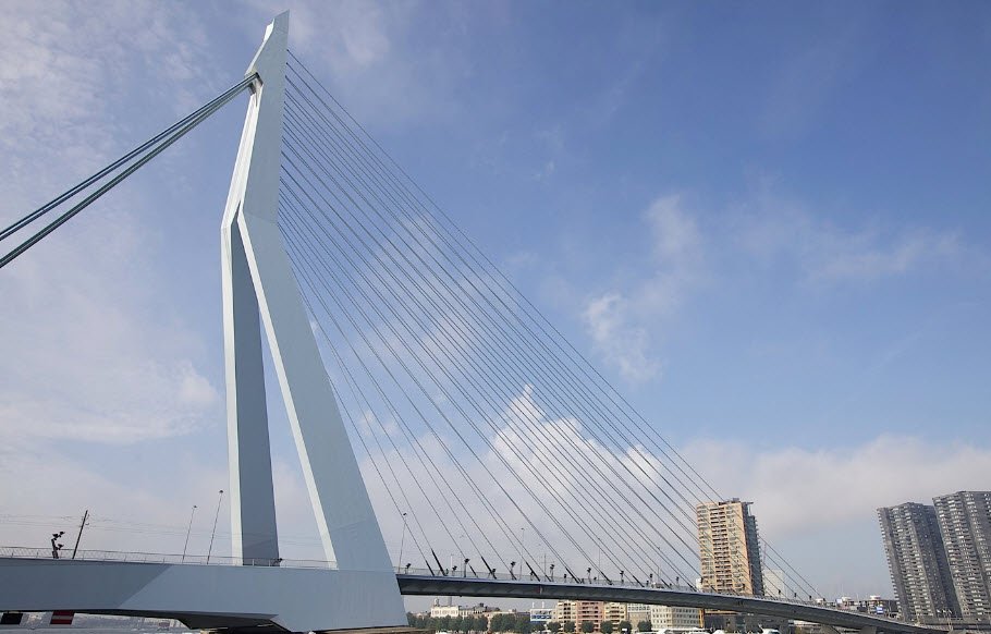 Erasmus Bridge, Rotterdam, South Holland, Netherlands